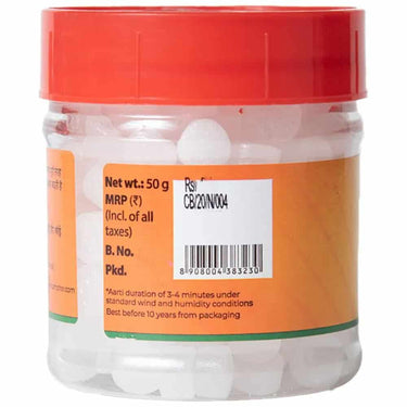 MANGALAM ORGANICS-Camphor Tablet-Jar-50g